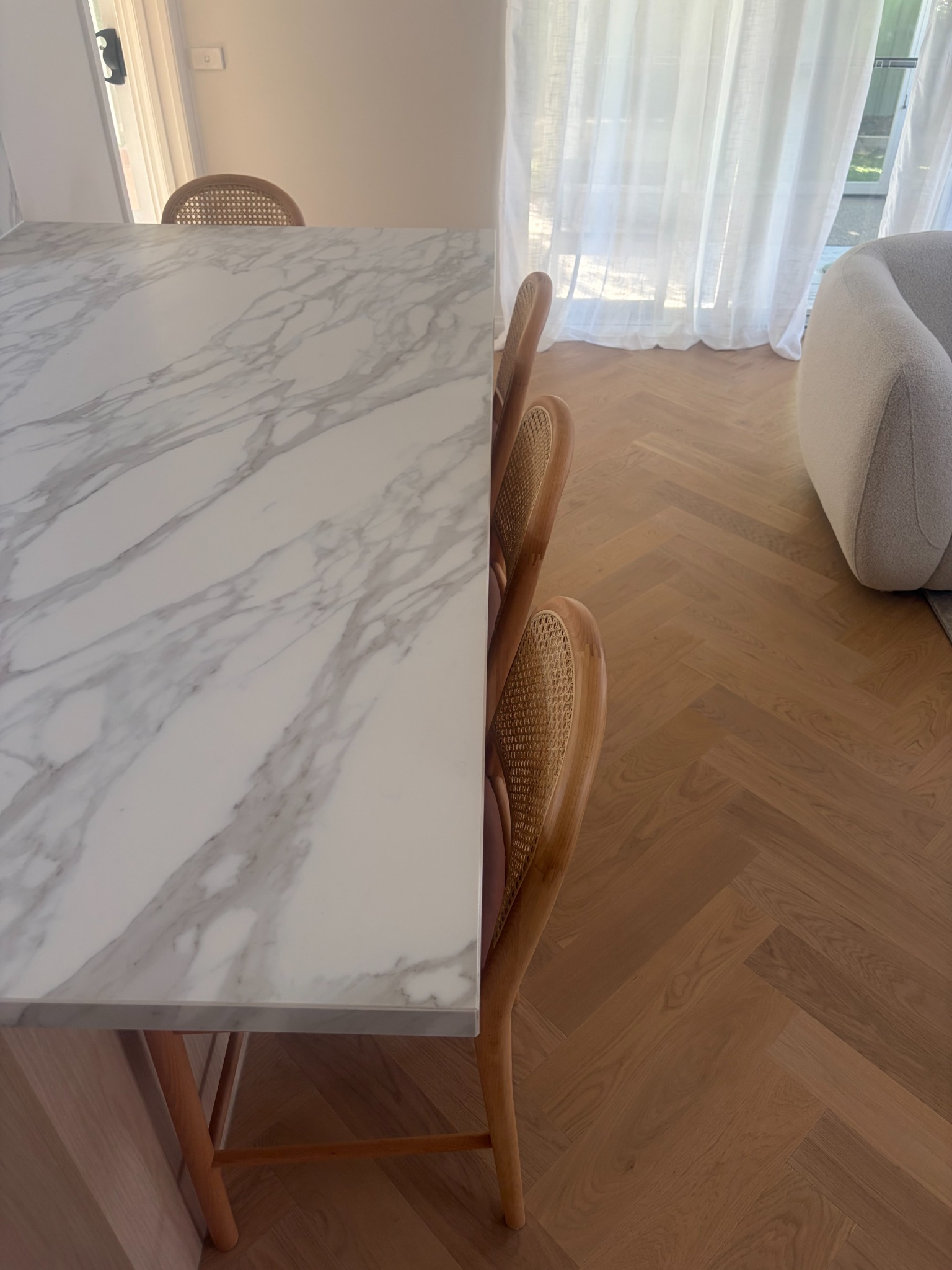 Benchtop and flooring detail